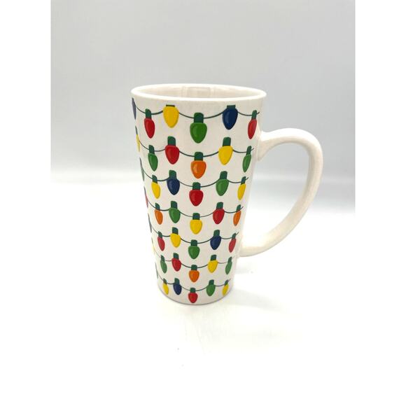 SCM Home Christmas String of Lights 6" Tall Coffee Mug - Picture 2 of 5